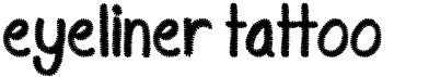 preview image of the Eyeliner Tattoo font