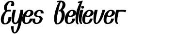 preview image of the Eyes Believer font