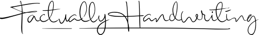 preview image of the Factually Handwriting font