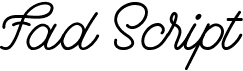 preview image of the Fad Script font