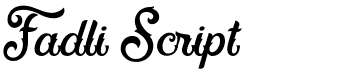 preview image of the Fadli Script font