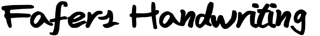 preview image of the Fafers Handwriting font