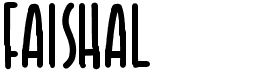 preview image of the Faishal font
