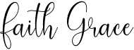 preview image of the Faith Grace font