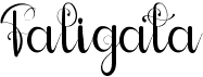 preview image of the Faligata font