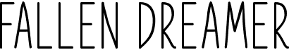 preview image of the Fallen Dreamer font