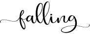 preview image of the Falling font