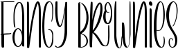 preview image of the Fancy Brownies font