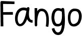 preview image of the Fango font