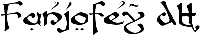 preview image of the Fanjofey AH font