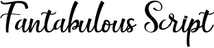 preview image of the Fantabulous Script font