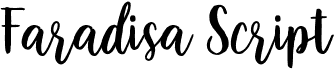 preview image of the Faradisa Script font