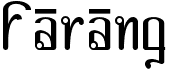 preview image of the Farang font
