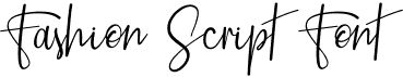 preview image of the Fashion Script font
