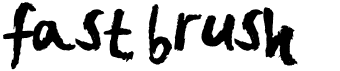 preview image of the Fast Brush font