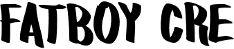 preview image of the Fatboy Cre font