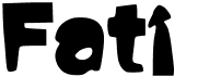 preview image of the Fati font