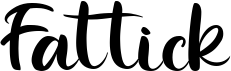 preview image of the Fattick font