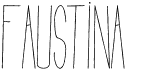 preview image of the Faustina font