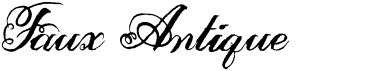 preview image of the Faux Antique font