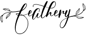 preview image of the Feathery font