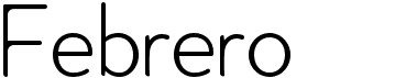 preview image of the Febrero font