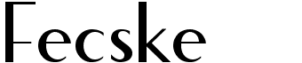 preview image of the Fecske font