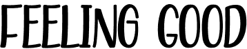 preview image of the Feeling Good font