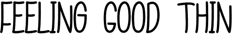 preview image of the Feeling Good Thin font