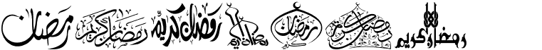 preview image of the Felicitation Arabic Ramadan font
