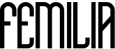preview image of the Femilia font