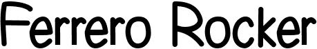 preview image of the Ferrero Rocker font