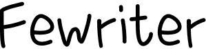preview image of the Fewriter font