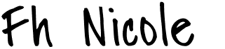 preview image of the Fh Nicole font