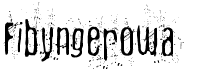 preview image of the Fibyngerowa font