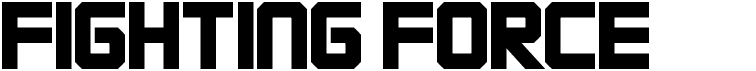 preview image of the Fighting Force font