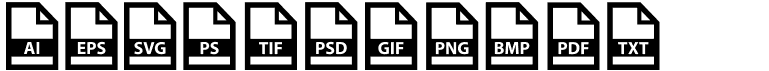 preview image of the File Types font