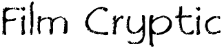 preview image of the Film Cryptic font