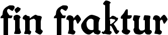 preview image of the Fin Fraktur font