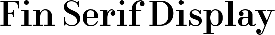preview image of the Fin Serif Display font