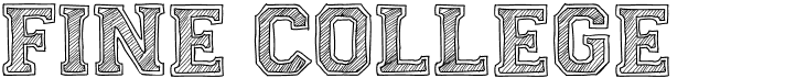 preview image of the Fine College font