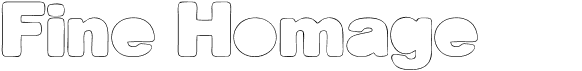 preview image of the Fine Homage font