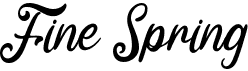 preview image of the Fine Spring font