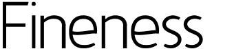 preview image of the Fineness font