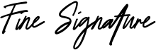 preview image of the Fine Signature font
