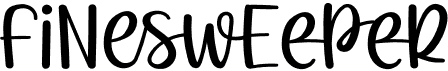 preview image of the Finesweeper font