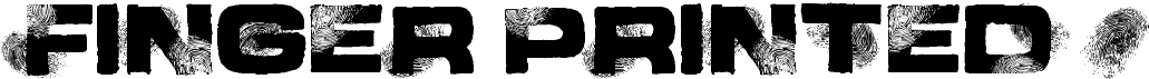 preview image of the Finger Printed font