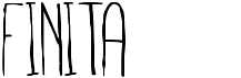 preview image of the Finita font