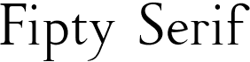 preview image of the Fipty Serif font