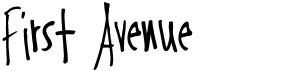 preview image of the First Avenue font